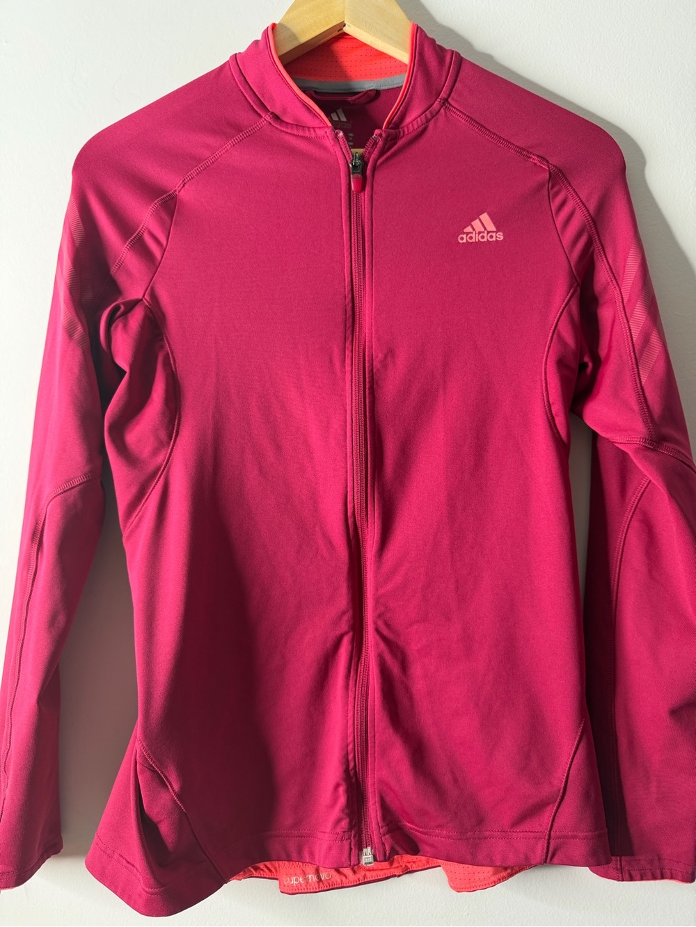 adidas Women’s Hot Pink Full-Zip Utility Jacket